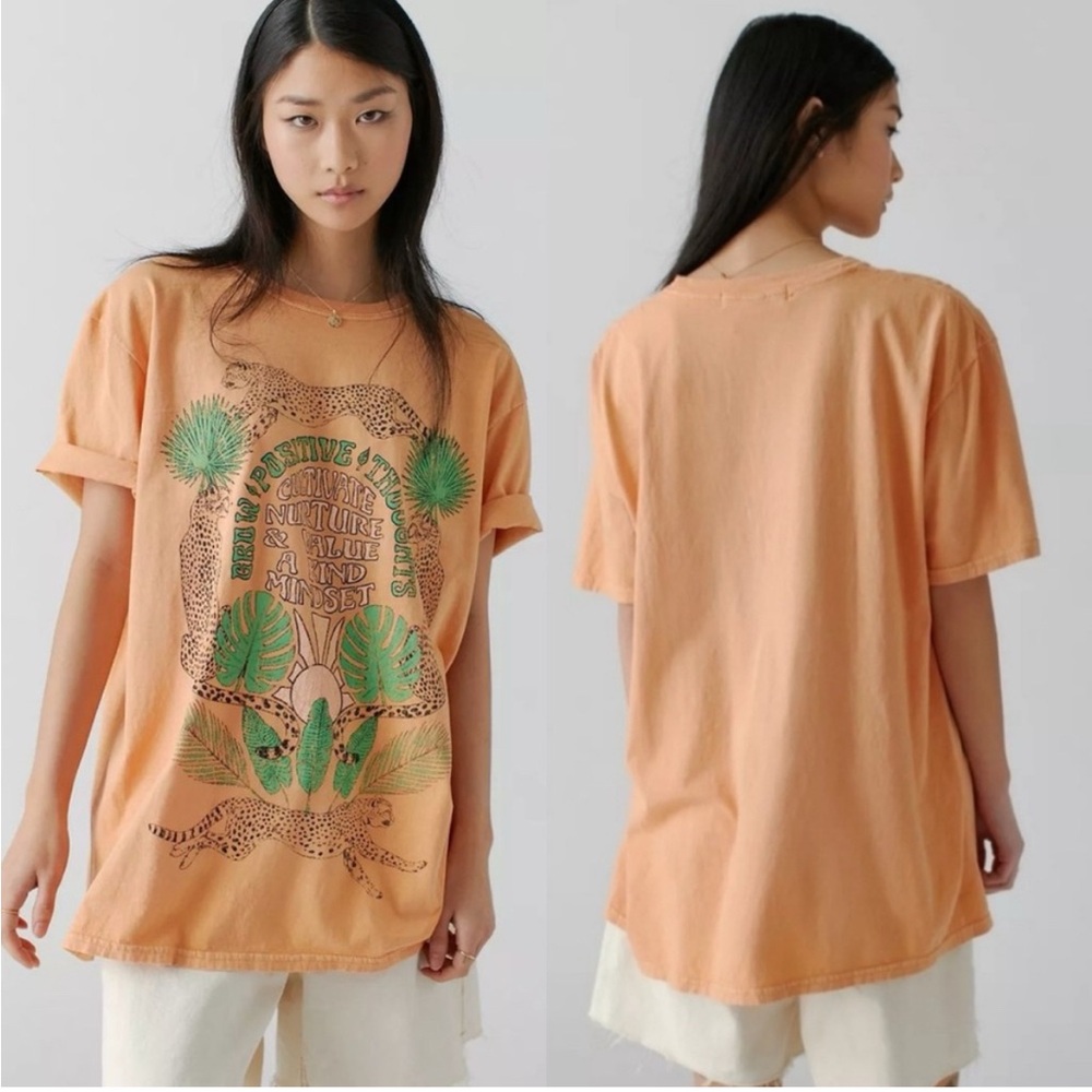 Project Social T Peach Graphic Tee